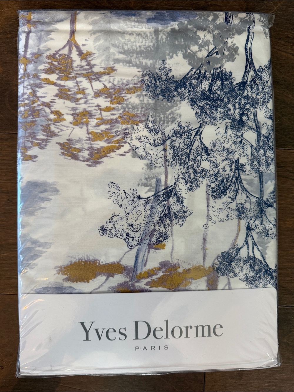 Yves Delorme Boréale Collection Flat Sheet NWT